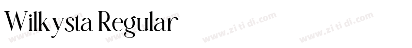 Wilkysta Regular字体转换
